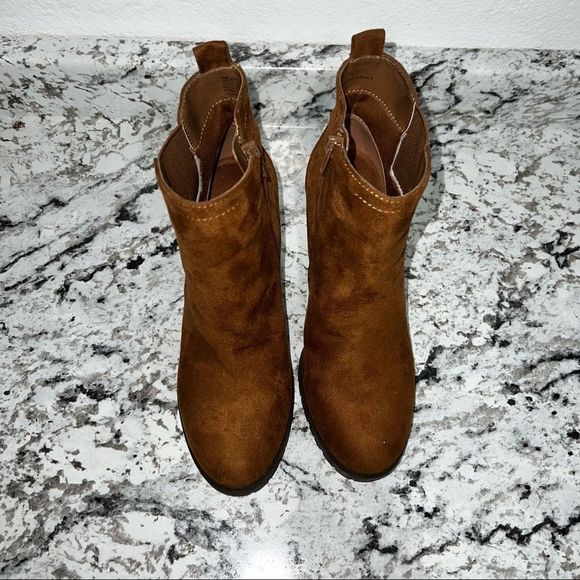 - A.n.a Womens Rancho Motorcycle Boots Block Heels Used - Picture 4 of 9